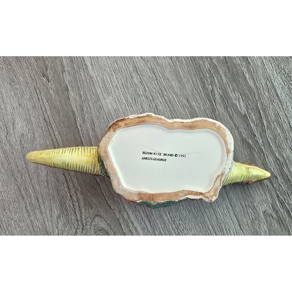 Rare!, Ceramic Vintage Dinosaur Planter Cool, Rare! Anklylosaurus 1993 - Picture 15 of 16